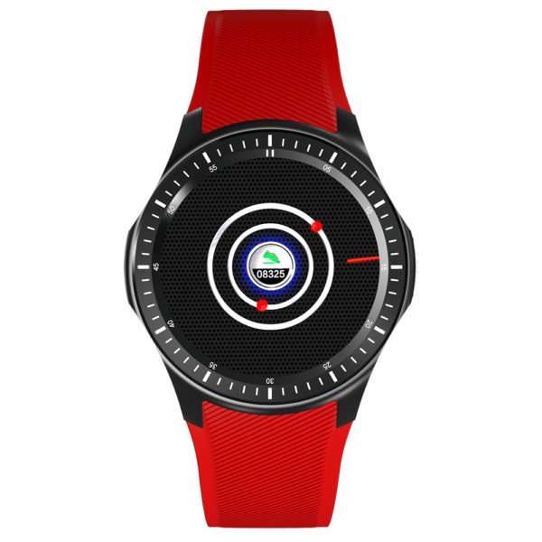 DOMINO DM368 3G Smartwatch - Quad-Core CPU, 1 IMEI, Bluetooth 4.0, Android OS, 3G, 8GB Storage, 400mAh Battery (Red) 2