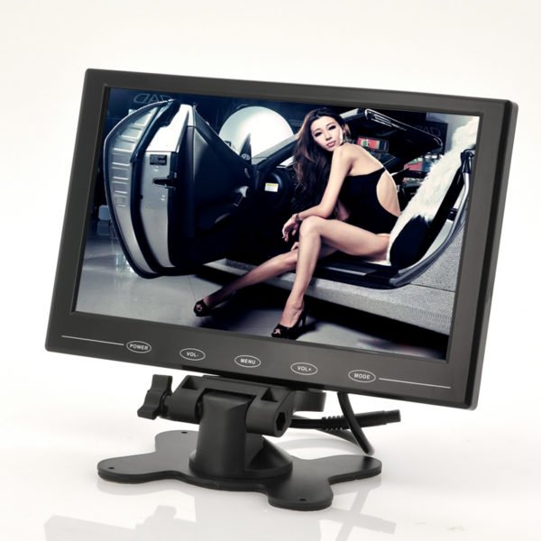 9 Inch TFT LCD Monitor - In-Car Headrest/Stand, Ultra-Thin Design, 800x480 Resolution 2