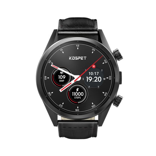 Kospet Hope Smart Watch Phone - 3GB RAM, 32GB ROM, Dual 4G-LTE, IP67 Waterproof, Android7.1.1, 620mAh Battery - Leather Strap 2