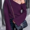Bell Sleeve Pullover Casual Blouse 3