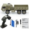 Fayee FY004A 1/16 2.4G 6WD Rc Car Proportional Control US Army Military Truck RTR Model Toys Without a single camera+1 battery_1:16 3