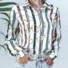 Colorful Striped Printed Long Sleeve Shirt 3