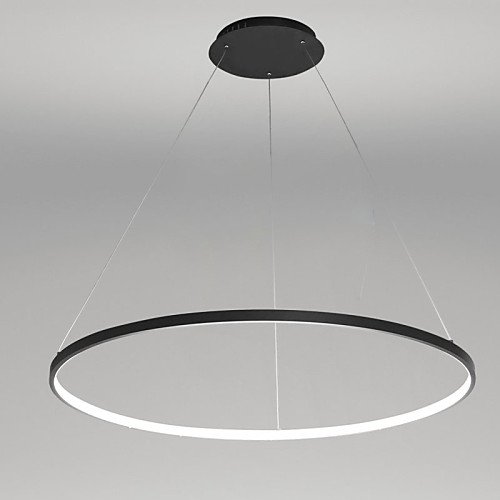 1-Light Ecolight™ 40(16'') LED Pendant Light Metal Acrylic Circle Painted Finishes Modern Contemporary 110-120V / 220-240V 2