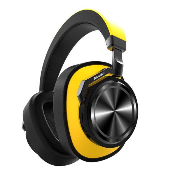 Bluedio T6 Active Noise Cancelling Headphones Wireless Bluetooth Headset with Microphone for Phones - Yellow 2