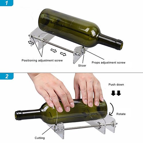 professional cutting machine diy glass bottle cutter with screwdriver 2