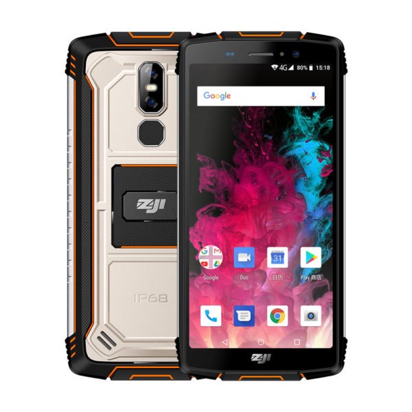 HOMTOM ZOJI Z11 4G Smartphone 4GB 64GB Octa Core 5.99" 18: 9 Face ID 10000mAh Black Orange EU Plug 2