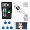 720P Wireless WIFI RFID Password Fingerprint Recognition Video Door Phone Doorbel Intercom System Electric Strike Lock 3