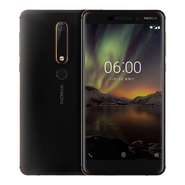 Nokia 6 2nd TA-1054 Android Smartphone 5.5 inch Snapdragon 630 Octa core 16.0MP 3000mAh 4GB 64GB 4G LTE Mobile phone black_4+64G 2