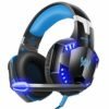 Kotion Each G2000 7.1 Surround Sound Stereo Gaming Headset Esports Headphone LED Lights & Soft Memory Earmuffs Works with Xbox One, PS4, Nintendo Switch, PC Mac Computer Gaming 3