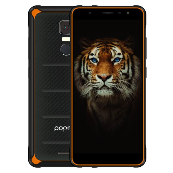 POPTEL P10 5.5 Inch 4 RAM 64 ROM GB IP68 Tri-proof Smart Phone (Orange ) 2