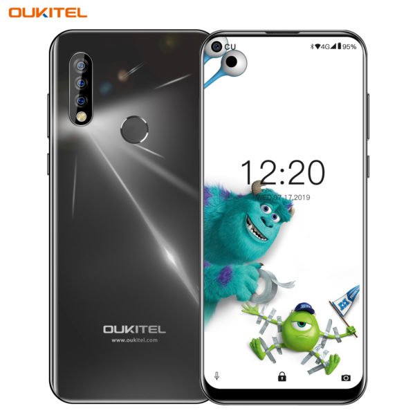 OUKITEL C17 Pro 6.35'' Android 9.0 19:9 MT6763 4GB 64GB Smartphone Face ID Octa Core 3900mAh Triple Camera 4G Mobile Phone black 2