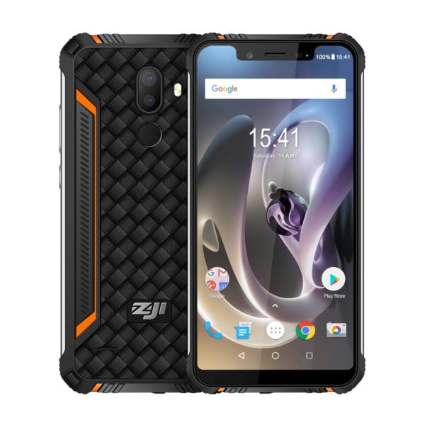 HOMTOM ZOJI Z33 5.85" HD+ 19:9 Full Screen Smartphone MT6739 Quad Core 3+32GB Face ID 4G Mobile Phone EU Plug - Black Orange 2