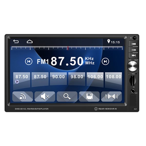 Black 2din Bluetooth Car Radio Stereo 7 Touch In Dash Auto Audio Video MP5 Player FM Radio Autoradio Rear View Camera 2