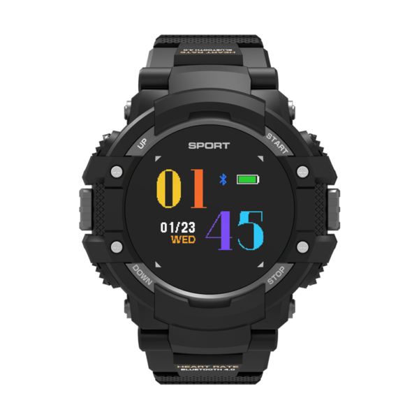 No.1 F7 Smartwatch - GPS, Bluetooth 4.2, Heart Rate, Pedometer, Sleep Monitor, Call Alert, IP67 Waterproof (Black) 2