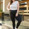 Plus Size Black Leggings 3