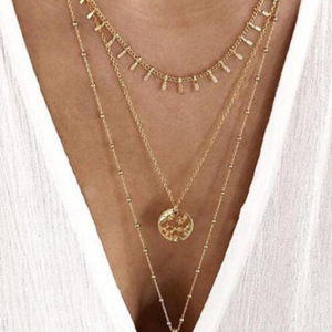 Gold Coins Decor Muti-layer Necklace