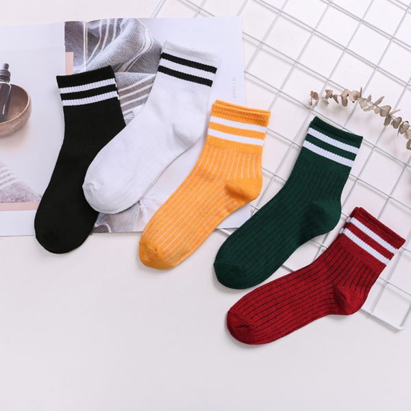 CHRISTMAS SALE Super Soft Stripe Five-piece Socks 2