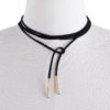 Black Free Adjustment Sweater Necklace 3