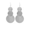 Silver Exaggerated Discs Metal Earrings 3
