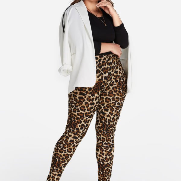 Plus Size Leopard Print Leggings 2