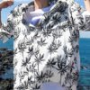 Men Summer Holiday Loose Palm Tree Printing Hawaiian Shirt 3