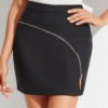 YOINS Black Slit Design High-Waisted Skirt 3