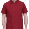 Men Chefs Jackets Short Sleeve Top Professional Catering Cooks Work Shirt 3