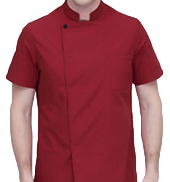 Men Chefs Jackets Short Sleeve Top Professional Catering Cooks Work Shirt 2