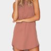 Pink Simple Sleeveless Mini Dress 3