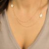 Gold Color Bird Shape Metal Clavicle Necklace 3