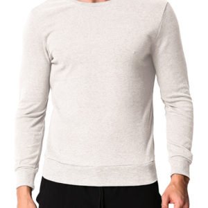 Men Fashionable Leisure Fit Pullover Long Sleeve Round Neck T-Shirt