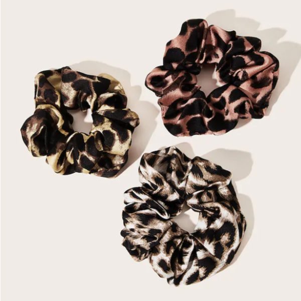 Leopard Suede High Elasticity Bands Hair Ring 2