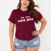 Plus Size Letter Round Neck Short Sleeves Tee 3