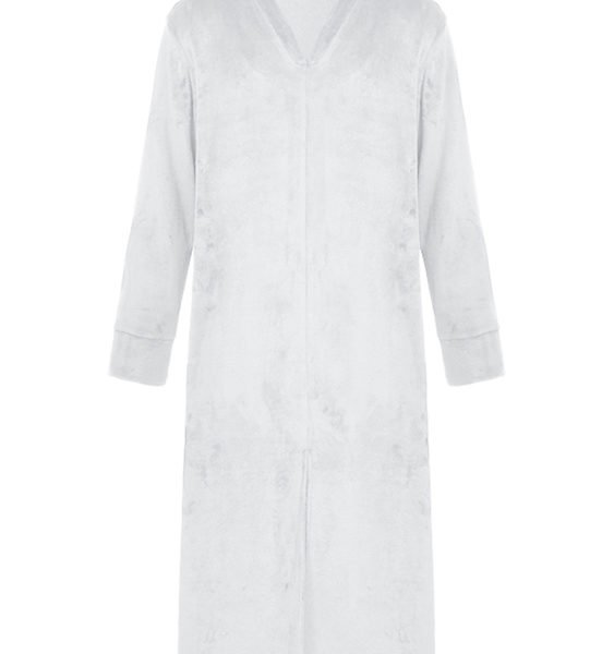 Men Soft Bath Robe Flannel Fleece Warm Dressing Gown 2