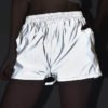 Grey Reflective Side Pockets High-Waisted Pants 3