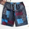 Summer Quick Dry Comfortable Elastic Swimsuit Men's Beach Middle Shorts 3