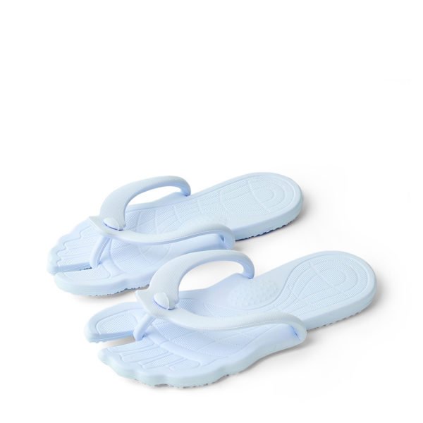 Fashion Light Blue Casual Thong Flat Slippers 2