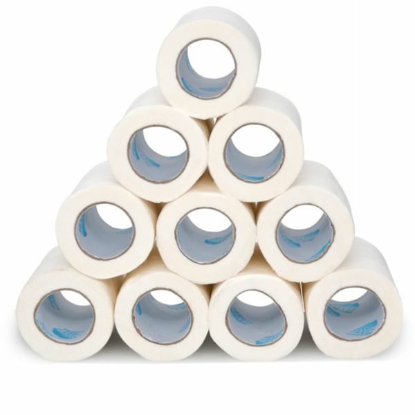 10 Rolls 4-ply Toilet Paper Household Roll Paper Towels Tissue Bath Tissue Bathroom White Soft Paper 2