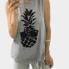 Grey Pineapple Print Cami Top 3