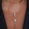 Fashion Rhinestone Drop Pendant Tassel Multi-layer Necklace Set 3